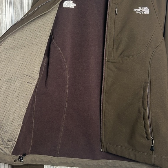 The North Face Women’s Apex Zip Up Size Medium Brown - Picture 4 of 6